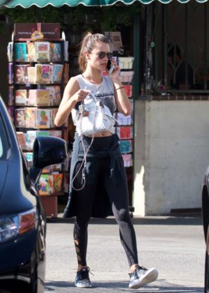 Alessandra Ambrosio at Whole Foods in Los Angeles
